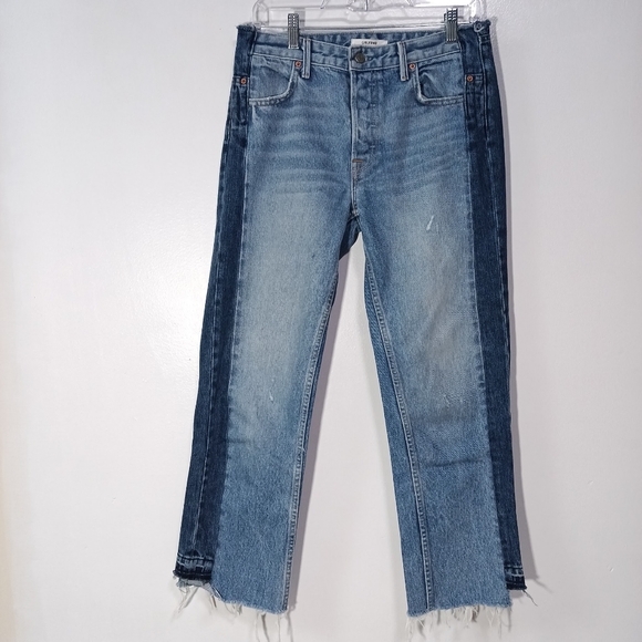 GRLFRND Jeans Grlfrnd Jessica Wide Leg Crop Jean In Heartbreak